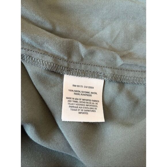 NEW Maeve Anthropologie Rayna faux Wrap Dress size 16 Olive Green - Picture 7 of 8